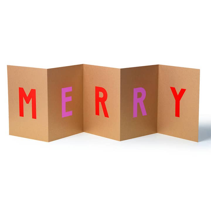"MERRY XMAS" Leporello for wholesale by Bethge
