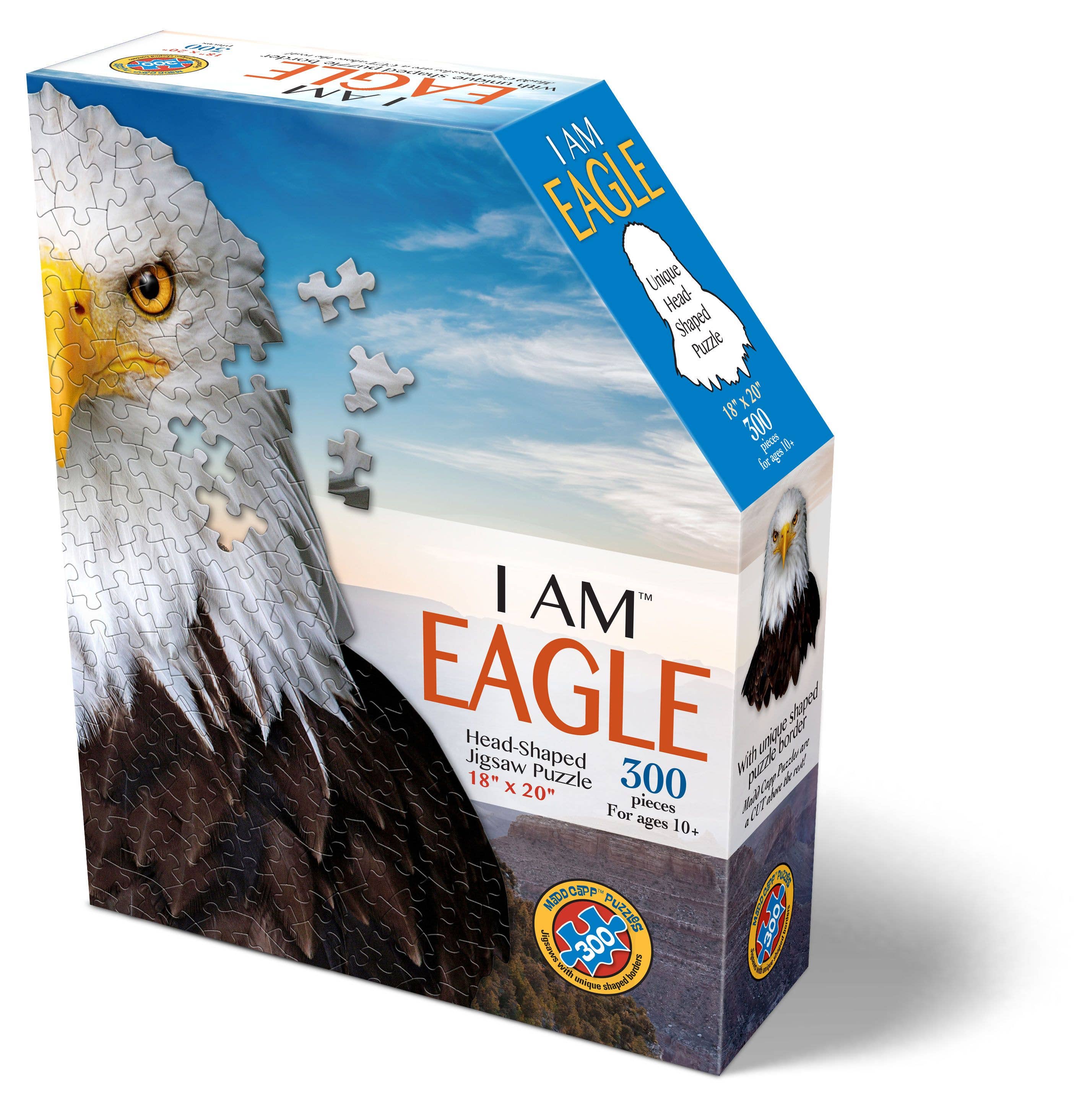 Madd Capp Games & Puzzles - Wholesale Puzzle - Adult - I AM Eagle 300 piece jigsaw puzzle - gift1