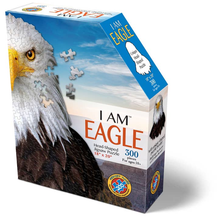 Madd Capp Games & Puzzles - Wholesale Puzzle - Adult - I AM Eagle 300 piece jigsaw puzzle - gift1