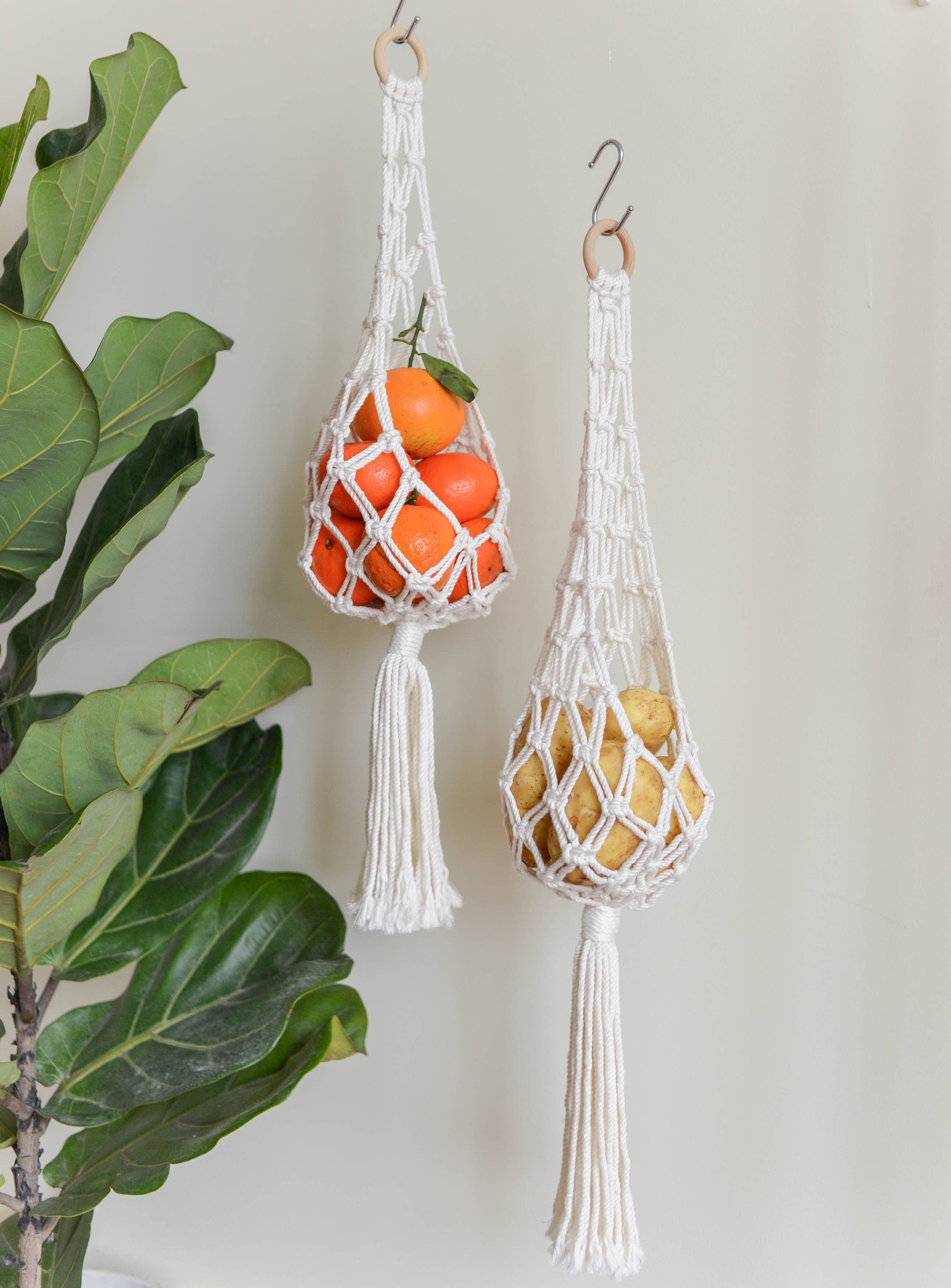 BeanDaikon - Wholesale Hanging planter - Macrame Hanging Basket H104