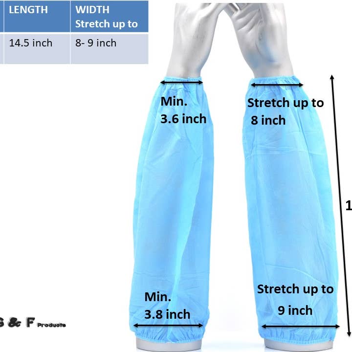 G & F Products - Wholesale Mannequin - 100 Pieces of Arm Sleeves1