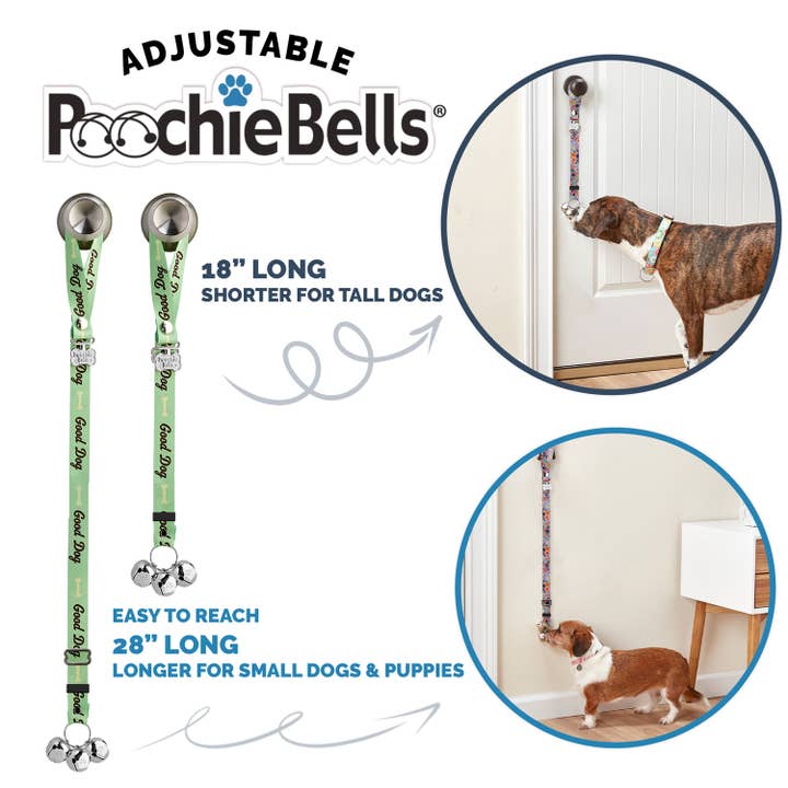 Poochie-Pets - Wholesale Pet cleaning supplies - PoochieBells® Adjustable Dog Doorbells - Dog Dialogue1