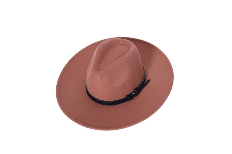 Nima Accessories Inc - Wholesale Fedora - Women's - Ladies Fashion Fedora Faux Leather Hat1