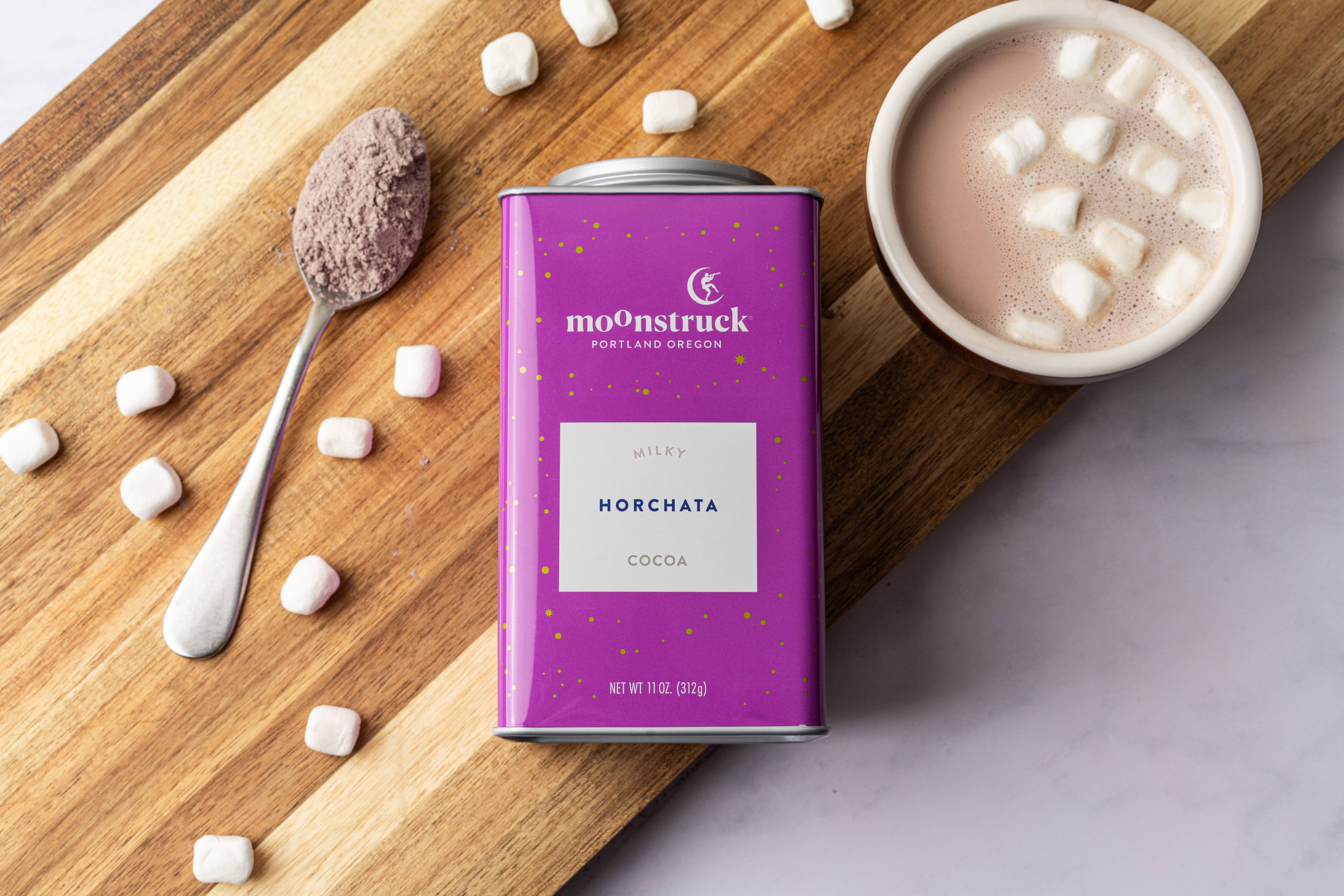 Moonstruck Chocolate Co - Wholesale Hot Cocoa Mix/Kit - Horchata: Milky White Cinnamon Hot Cocoa Tin