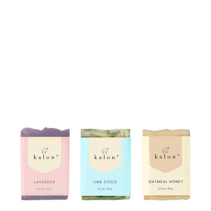 Mini trio de savon de voyage n°1 pour la vente par Kalon