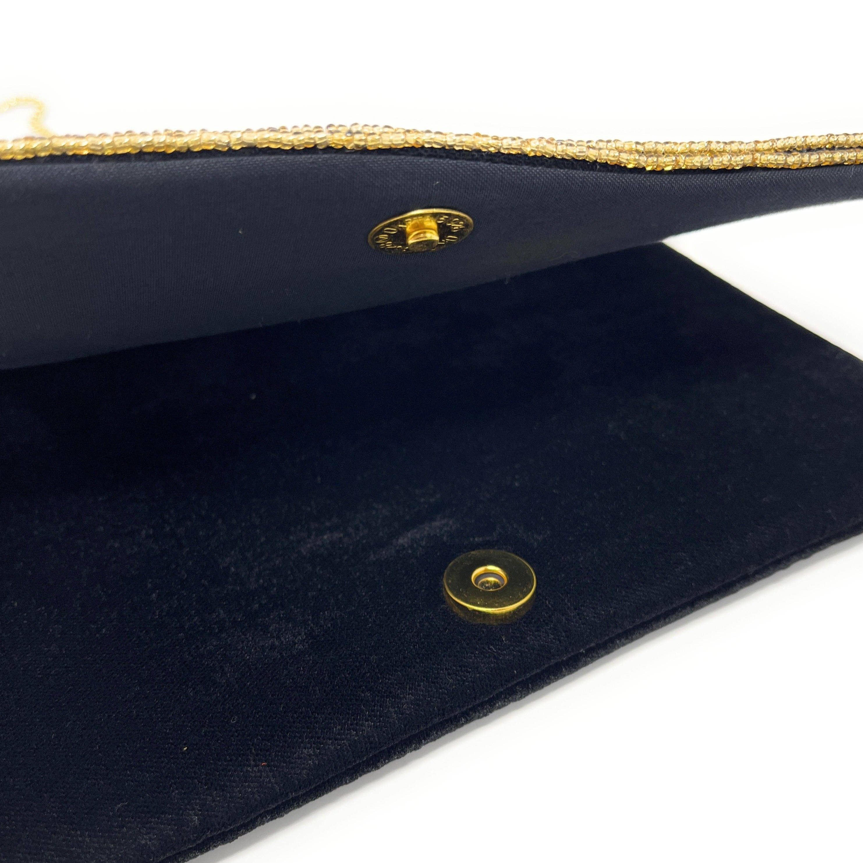 Twine and Love – wholesale Clutch bag – women's – Starlight Velvet Beaded Clutch Purse6