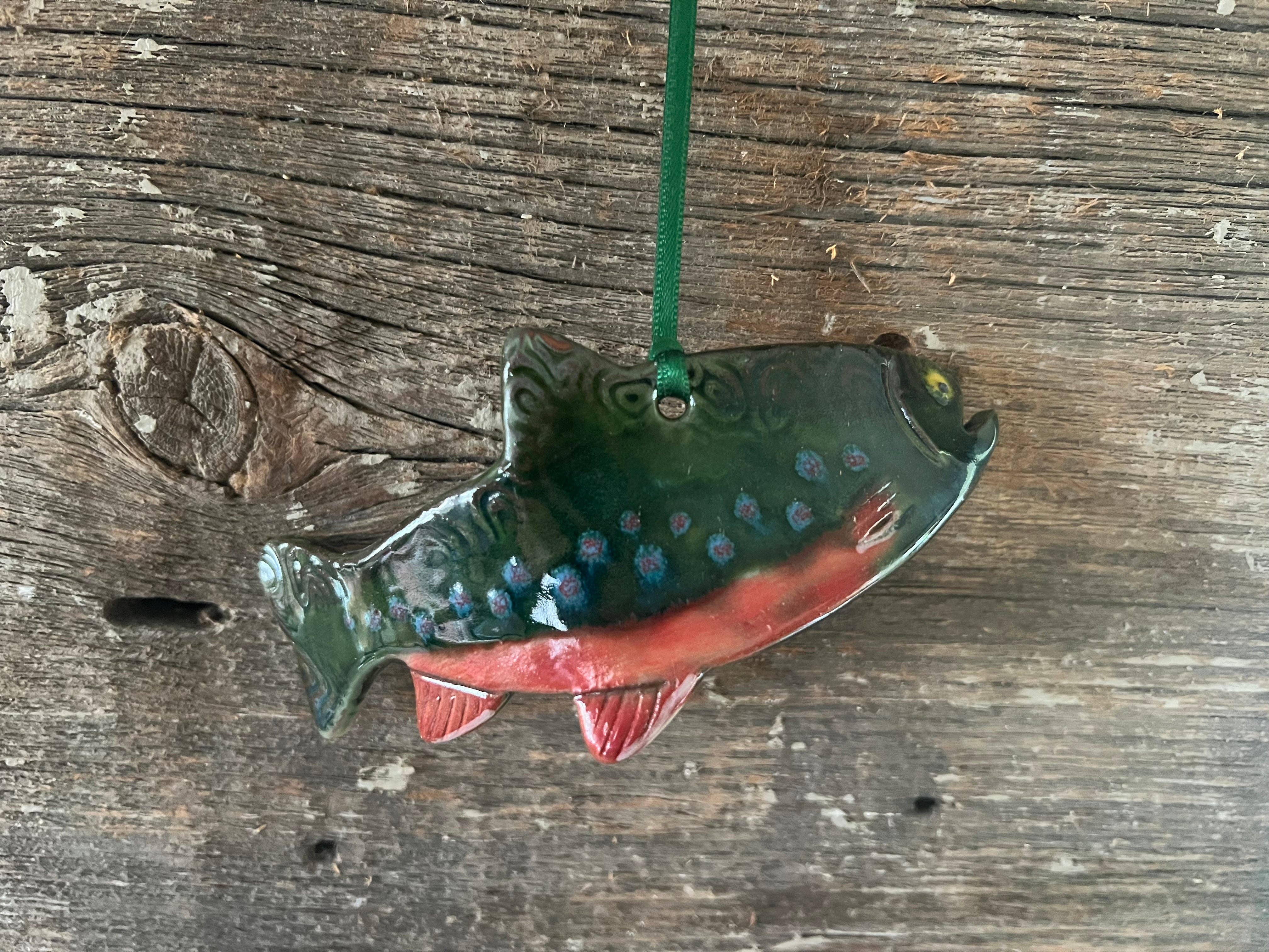 Wayne Village Pottery - Wholesale Ornament - Brook Trout Ornament1