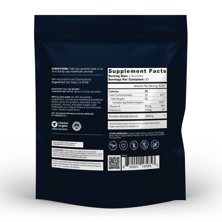 Black Shilajit Gummies for wholesale on Faire