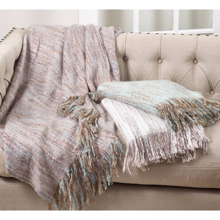 Aqua Faux Mohair Throw for wholesale on Faire