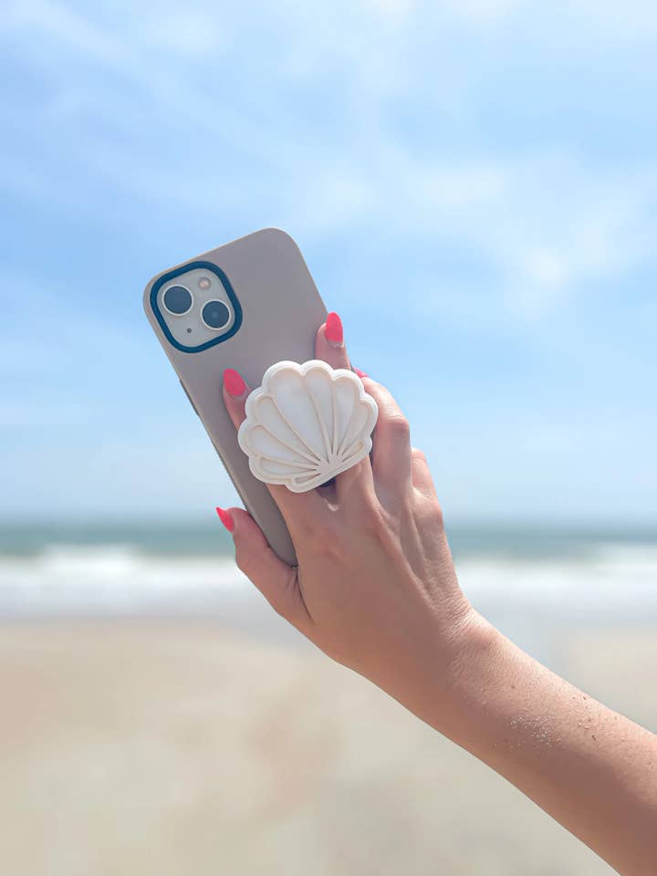 Sea Shell Phone Grip | Akryl telefon grepp för wholesale av Modern Mama