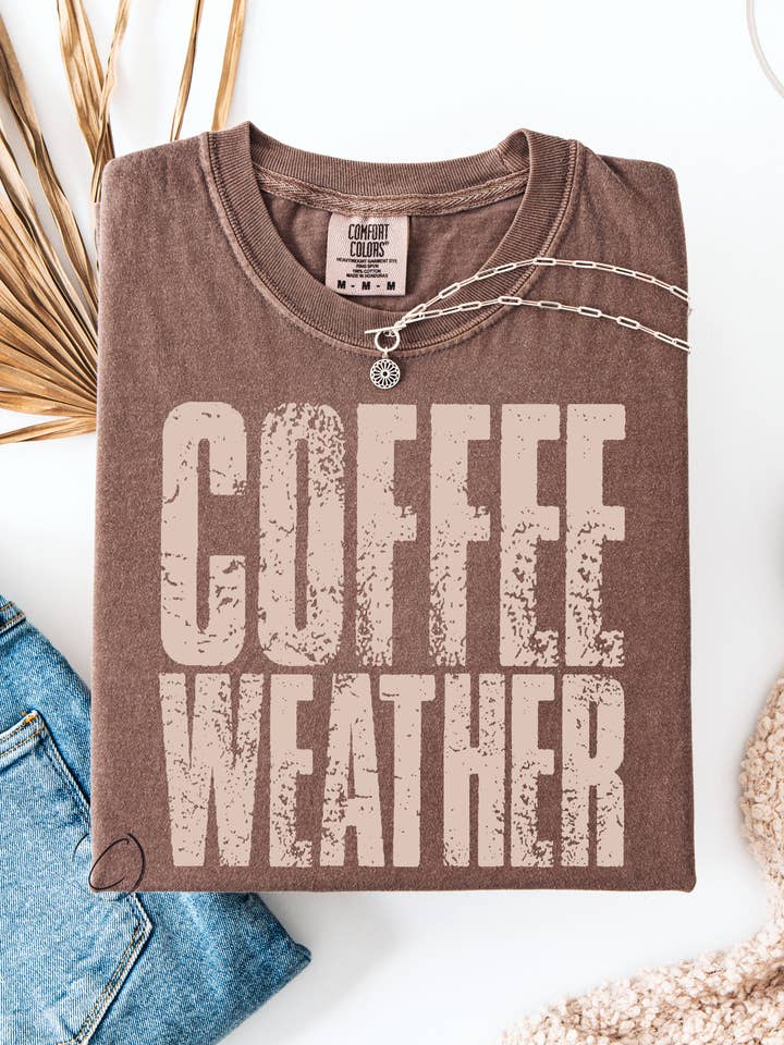 Coffee Weather Graphic Tee for wholesale by CMD Wholesale