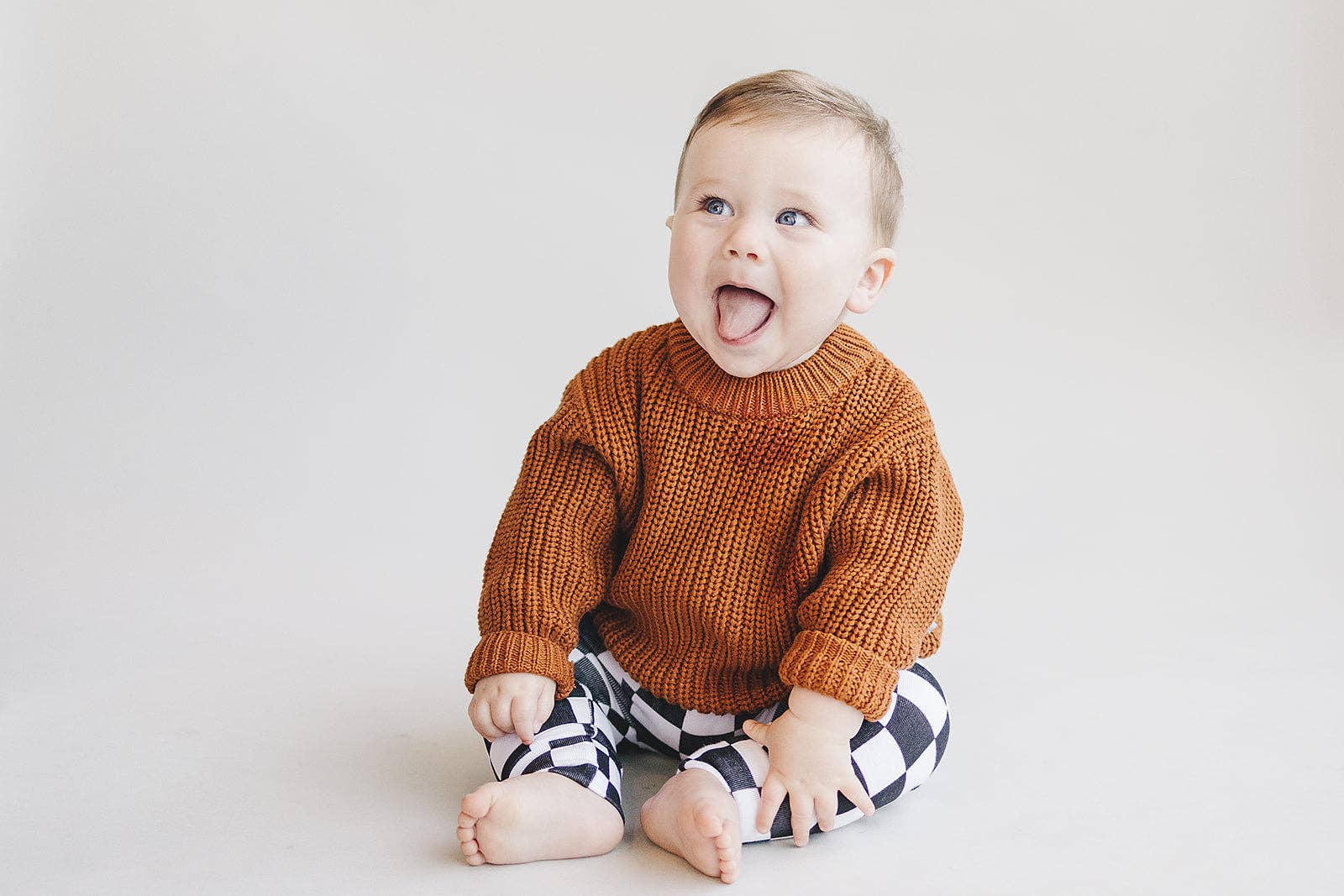 Lucky Panda Kids - Wholesale Knit Sweater - Kids - Chunky Knit Sweater | Rust3