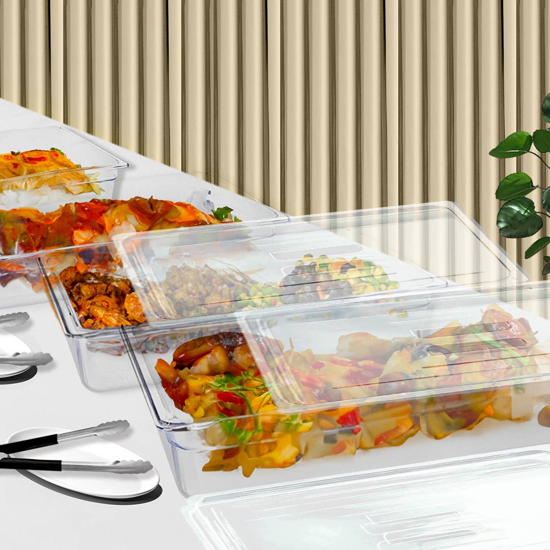 SOGA International Pty Ltd - Wholesale Food Storage Container - 150mm Clear Gastronorm GN Pan 1/1 Food Tray Storage with Lid5