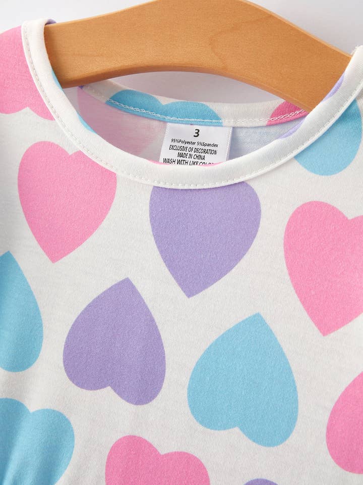Rylee Faith Designs - Wholesale Dress - Kids - Girls Dress Of 3 PCS In One Package Valentine's Day Plaid Print Dress