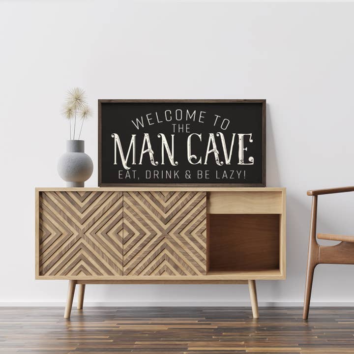 Kendrick Home - Wholesale Sign - Man Cave Black1