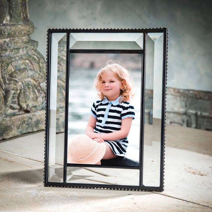 J Devlin Glass Art & Bert Anderson Collection - Wholesale Picture Frame - Crystal Glass Picture Frame 5x7 4x6 2.5x3.5 By J Devlin
