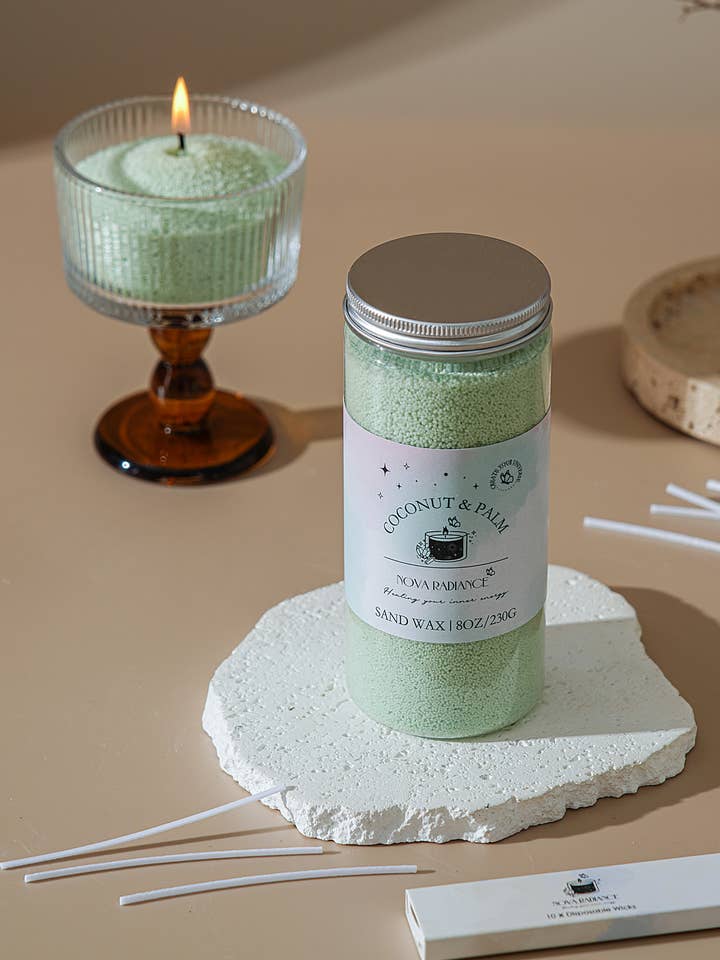 Sandwax Candle Refill (8.0 oz) | Coconut & Palm for wholesale by Nova Radiance Co.