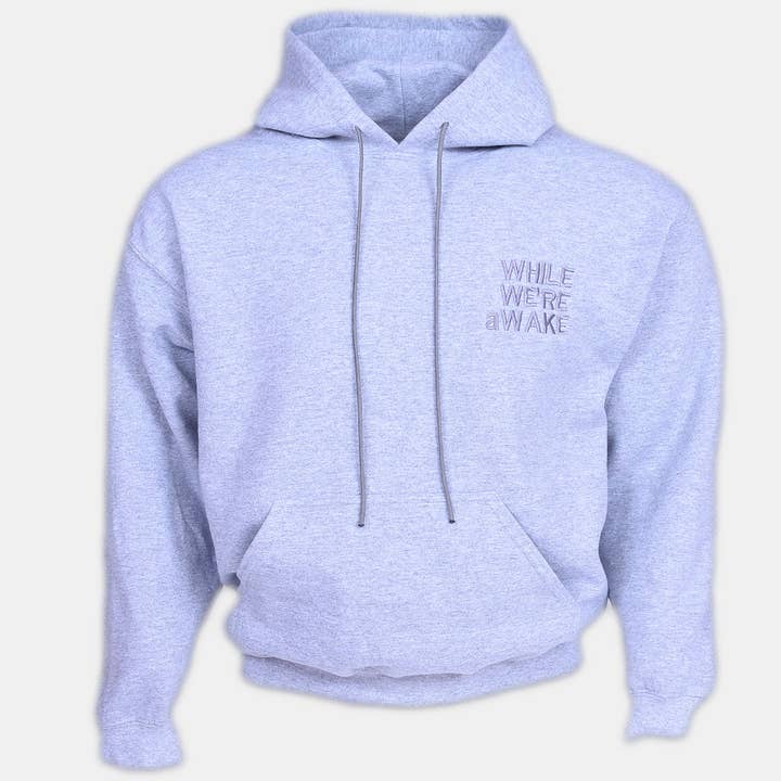 Single String Grey Hoodie for wholesale by WHILE WE'RE aWAKE