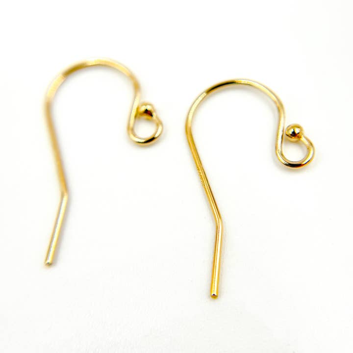 Tresor Jewelry Inc. – Großhandel Ohrhänger – 4006418GF. Vergoldeter Kugel-Ohrhaken4