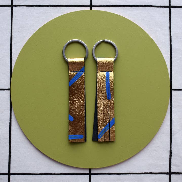 Jemma Marston - Wholesale Keychain - Women's - Hand Painted Leather Keyrings11