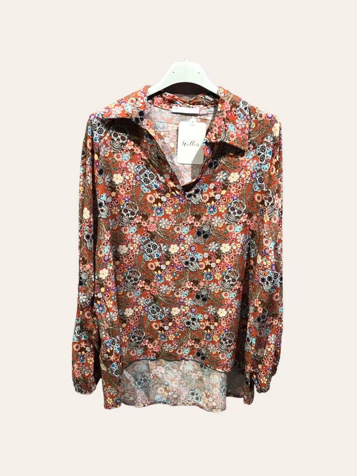 Moonsun - Wholesale Blouse - Women's - Boheme French collar blouse #42893