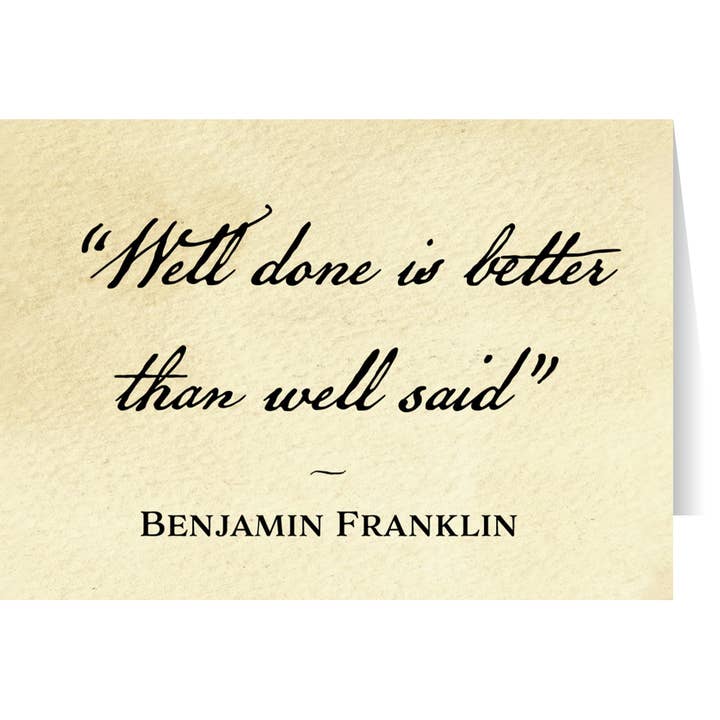 "Well Done Is Better" Greeting Card for wholesale by Nelson Gifts Wholesale