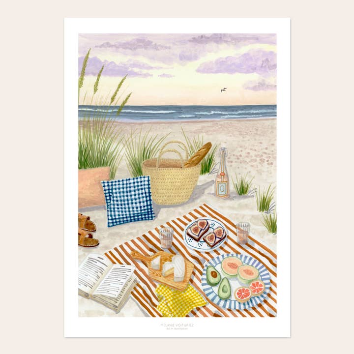 MÉLANIE VOITURIEZ - Wholesale Poster - Beach picnic poster2