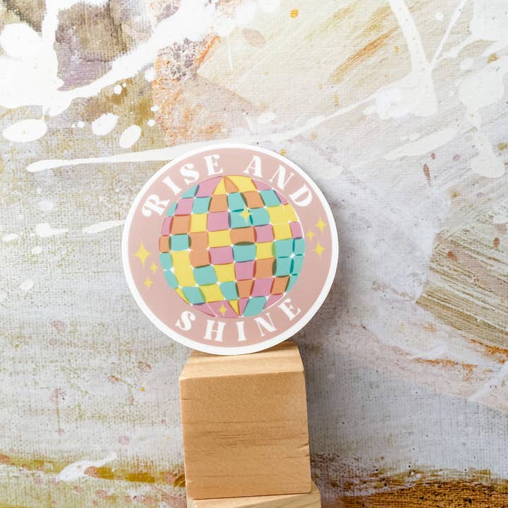 Wildwind Lane - Wholesale Sticker - Disco Rise & Shine Vinyl Dishwasher Safe Sticker1
