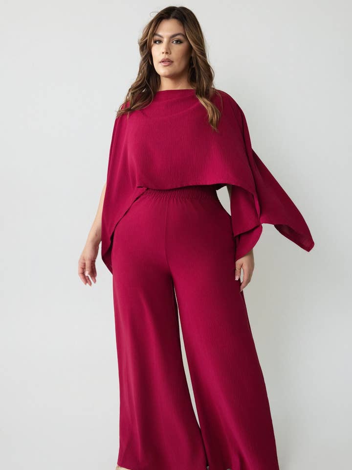 Helly Ultra Wide Leg Pants w. Elastic Waistline for wholesale by REBDOLLS