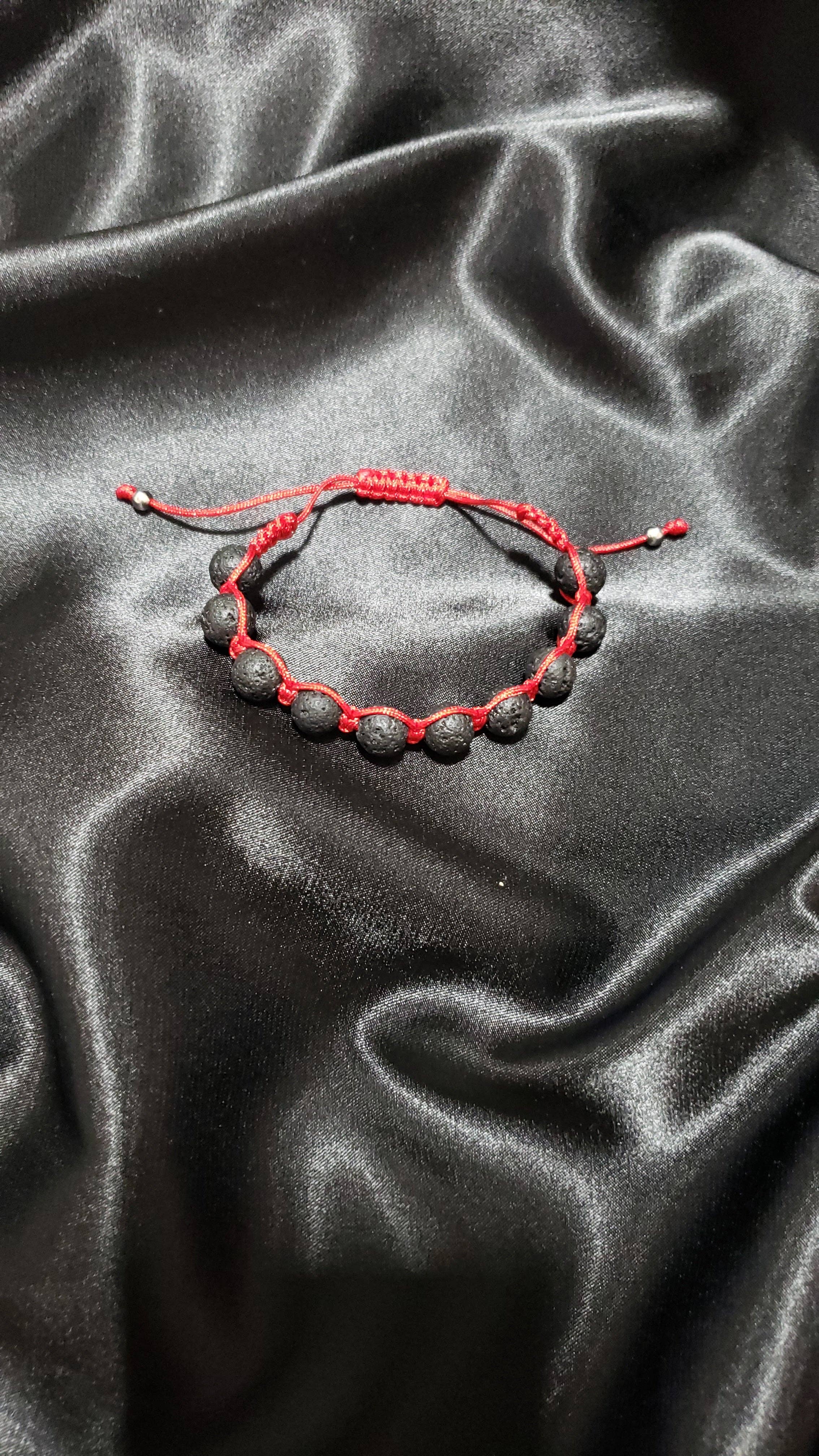 The Bijoux Collective – wholesale Beaded bracelet – Corals & Lava Stone Bracelet - B10