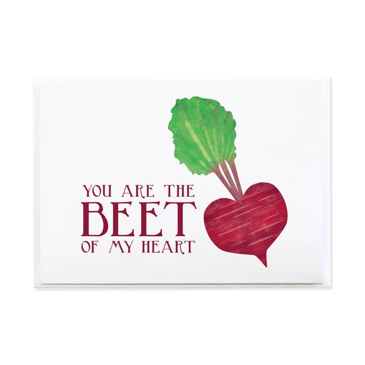 Victory Garden Beet Greeting Card for wholesale by Anne Green Design