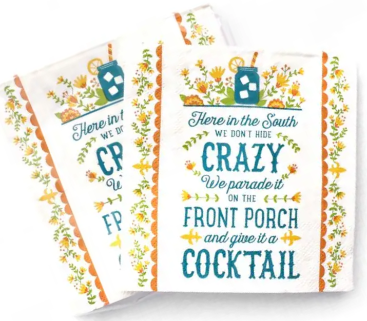 THE PARISH LINE - Vente Serviettes jetables - Serviette à cocktail - Crazy2