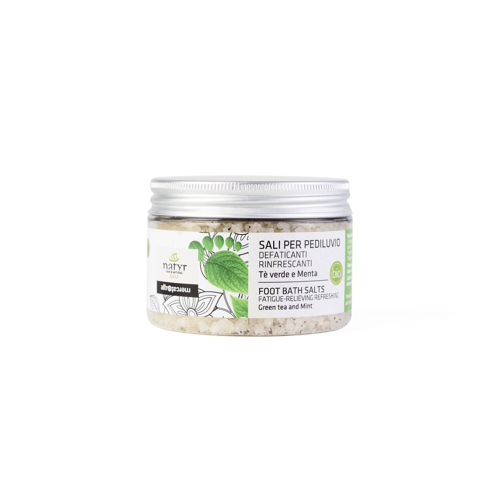 Altromercato - Wholesale Hand/Foot Soak - Foot Bath Salts - Green Tea & Mint - Organic - 150 ml