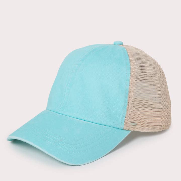David And Young - Wholesale Baseball Cap - Women's - ACAPM306 - Pigment Washed Mesh Back Baseball Cap9