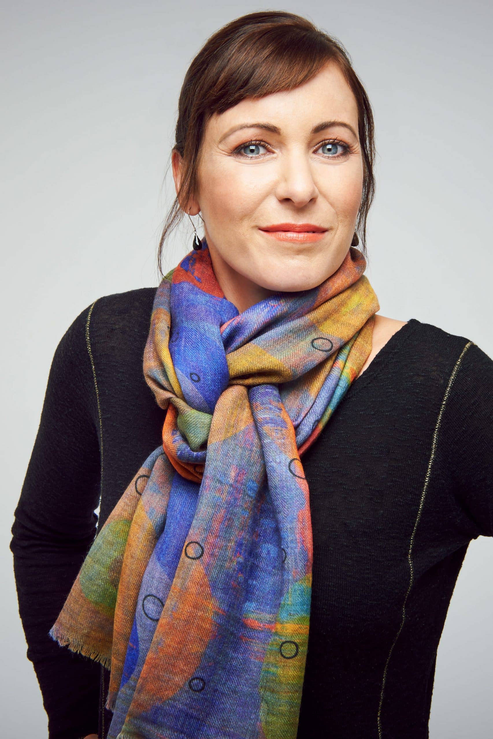 SALTO - Vente Écharpe – femme - Echarpe/Écharpe en laine et soie Merino Schur - Cassia - Hiver1