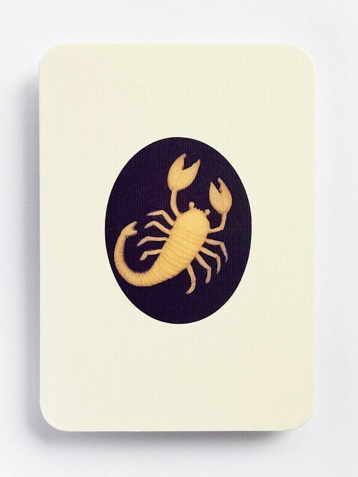 Scorpio Signs of the Zodiac Greeting Card | Birthday for wholesale by Canonbury Press