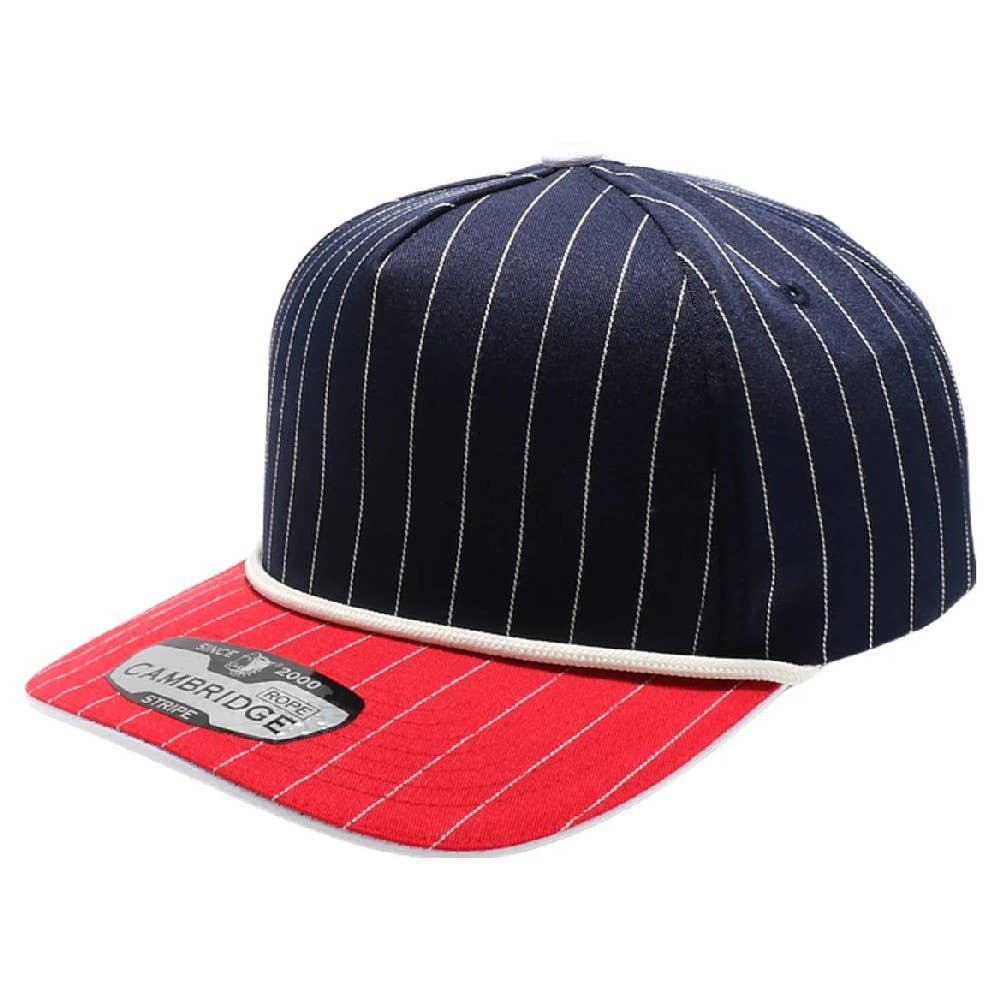 DOBBI – Boné - Unissexo por atacado – Boné Snapback 5 Painéis Listrado com Cordão13