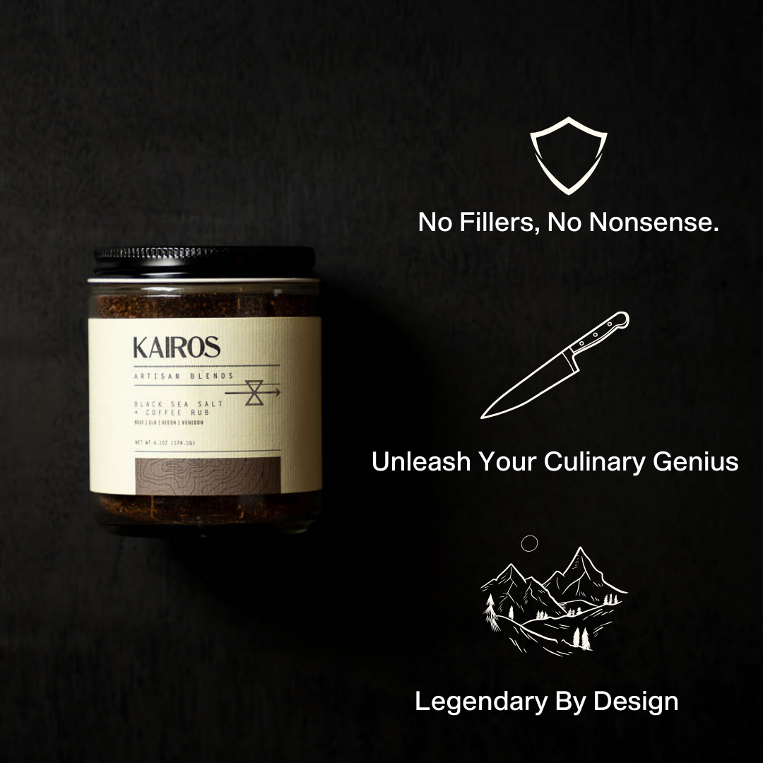 Kairos Artisan Blends - Wholesale Dried Spice Mix - Black Sea Salt & Coffee Rub3