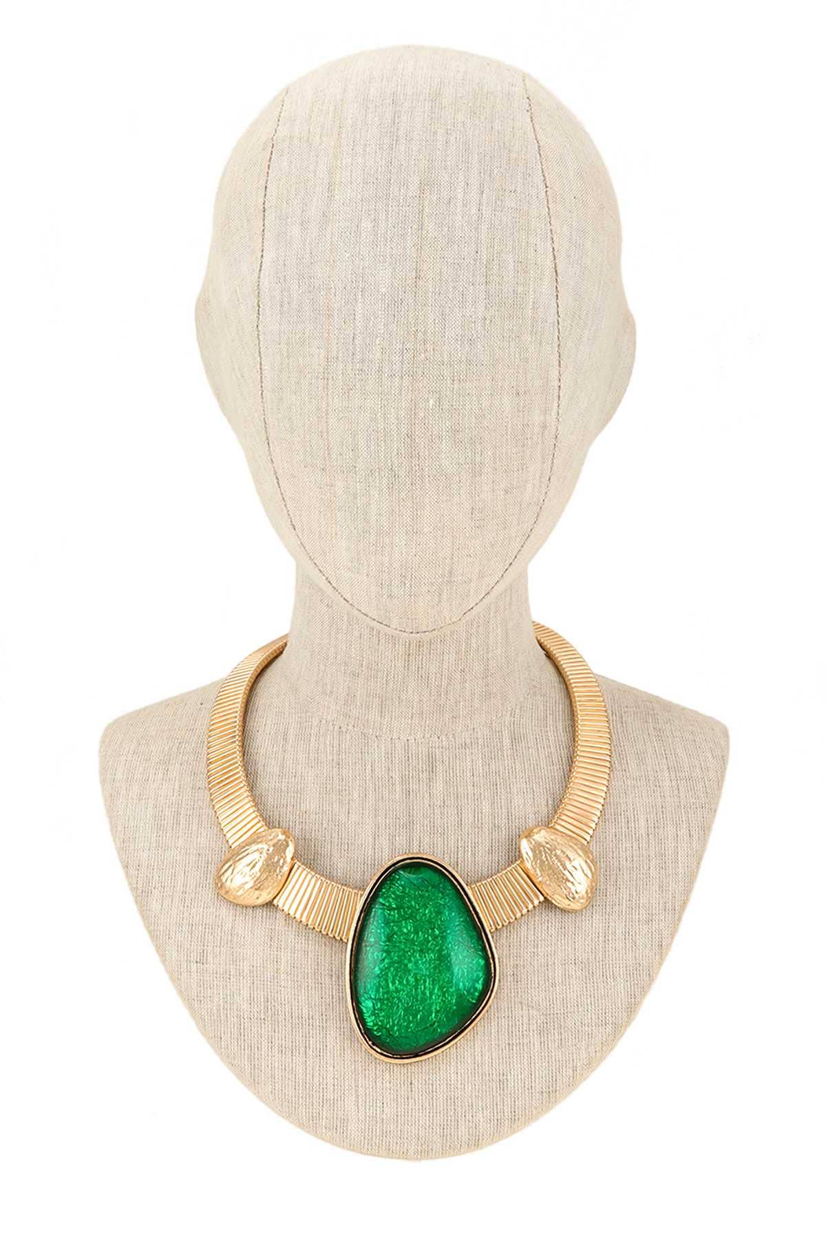 anbfashion – wholesale Smycken – Stora färgglada Crystal Accent krage halsband Set 391