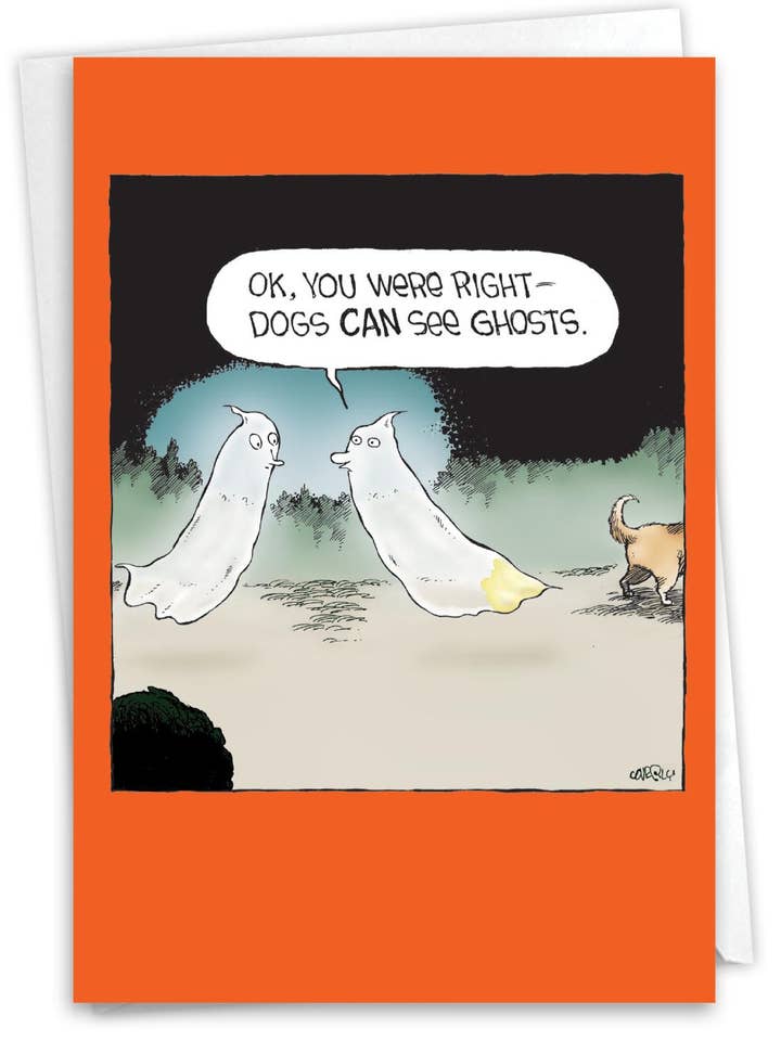 Halloween Card - Dogs See Ghosts for wholesale by NobleWorks