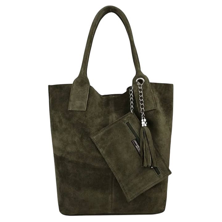 MODARNO - Wholesale Tote bag – Women's - Modarno women's shopping bag in genuine suede leather, co7