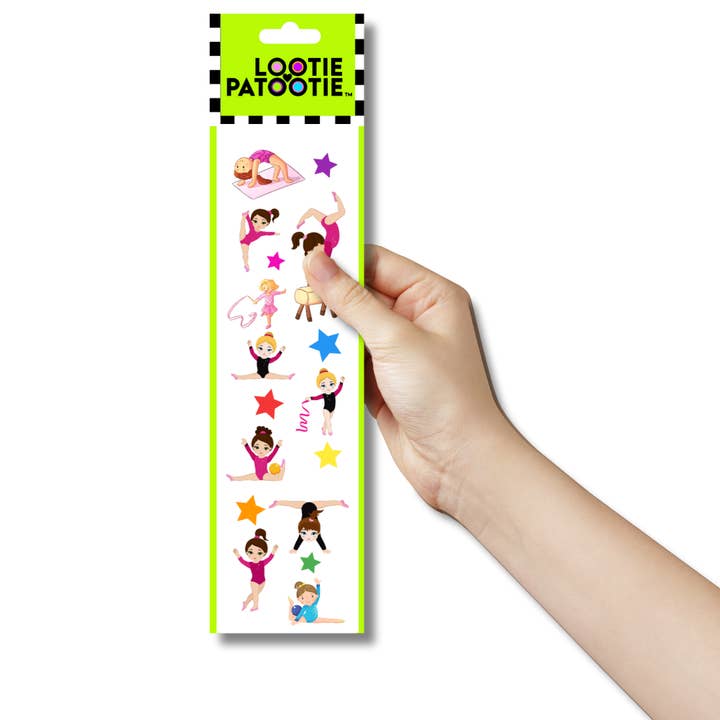 Gymnastics Sticker Strip for wholesale by LP Studios/Lootie Patootie