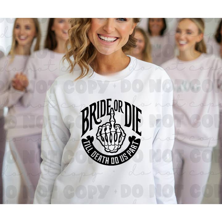 6045 - Brud eller dø *DTF Transfer for engroshandel hos It's Transfer Time