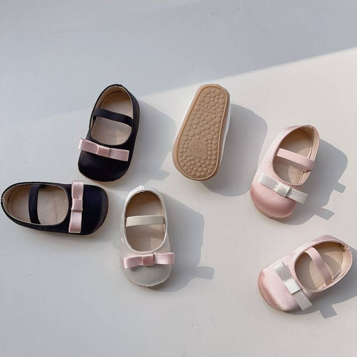 Chaussures de marche antidérapantes à semelle souple pour bébé fille mignonne avec nœud de printemps pour la vente par MyKids-USA®