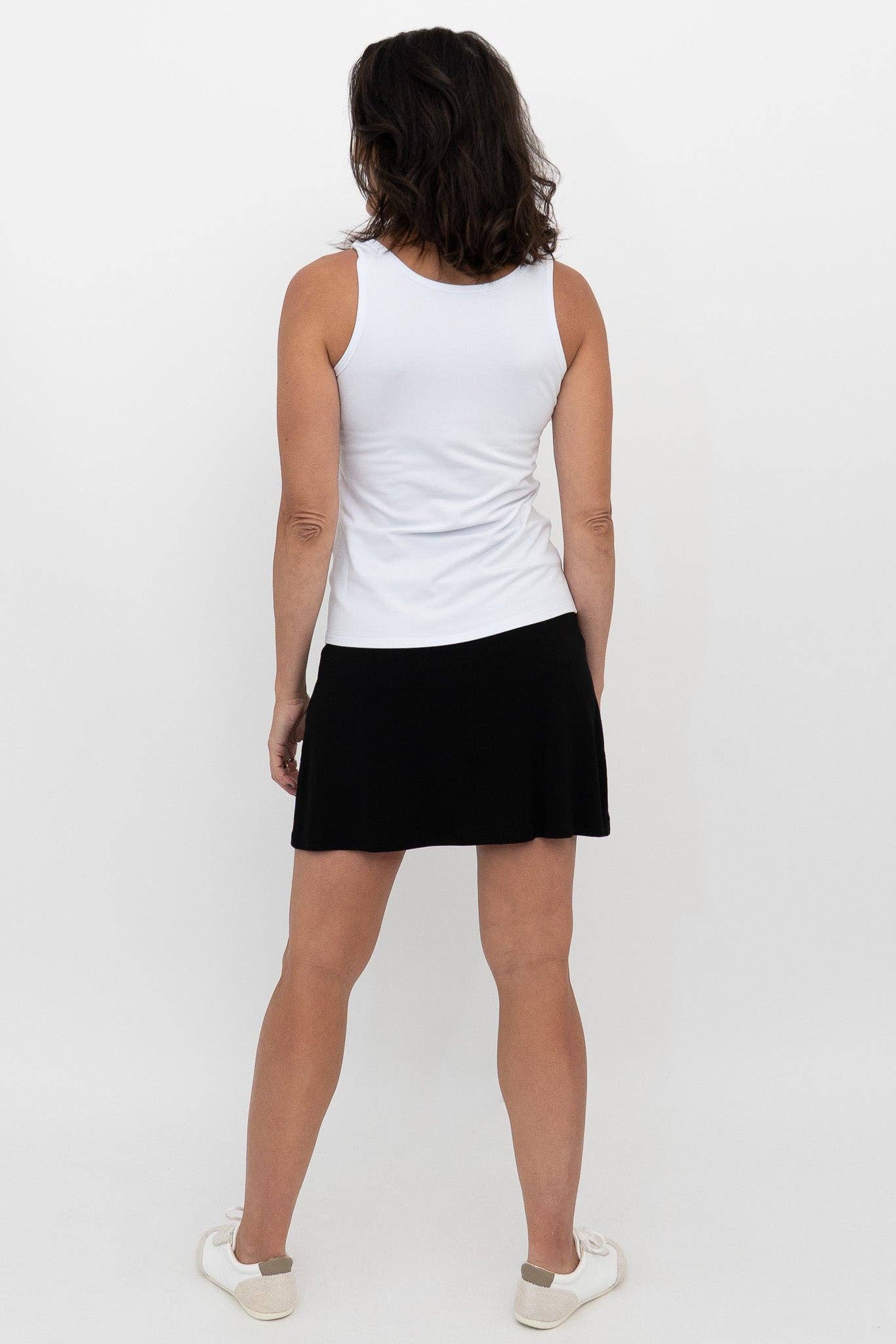 Blue Sky Clothing Co LLC - Vente Jupe-short – femme - Jupe-short Melly, Noir, Bambou4
