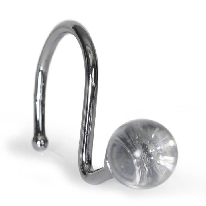 GANCHO DE DUCHA LUMINOSO CON FORMA DE BOLA TRANSPARENTE S/12 para venta al por mayor de Moda at Home Enterprises, Ltd