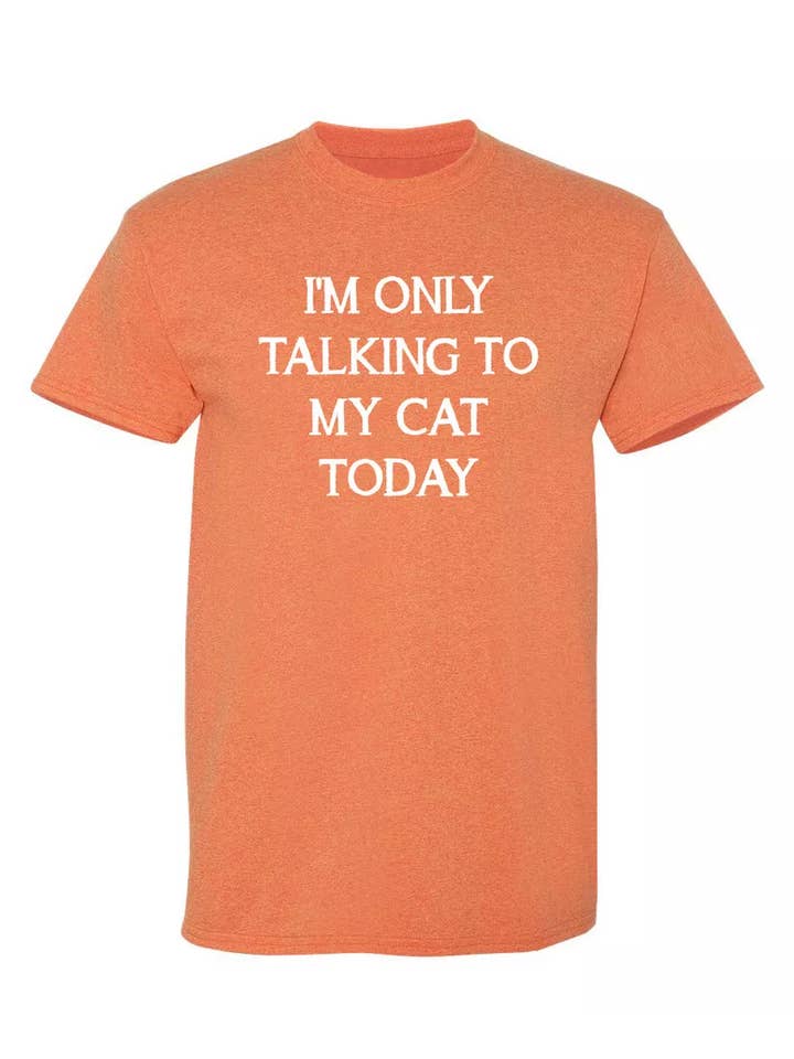 Feelin Good Tees - Wholesale Screen Printed T-Shirt - Unisex - I'm Only Talking To My Cat Today11