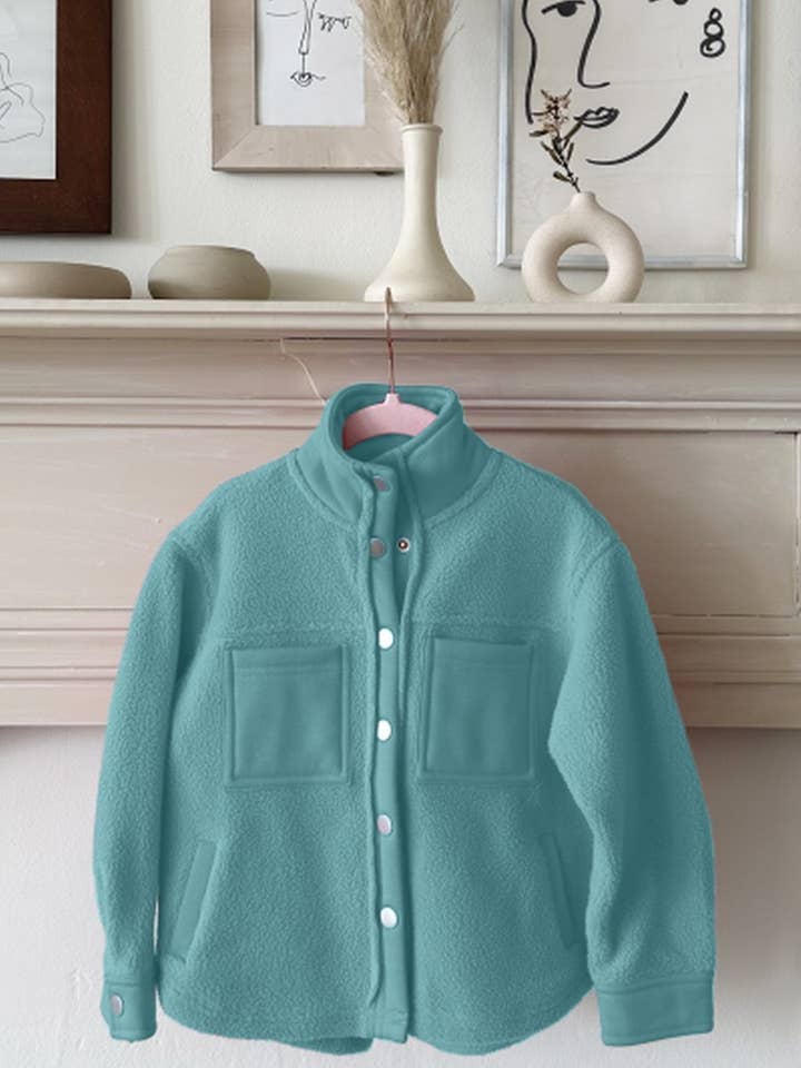Oddi - Wholesale Jacket - Kids - Kids High Neck Fleece Jacket