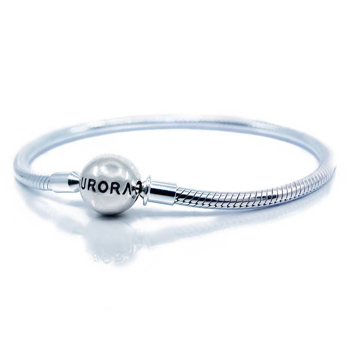 Bracelet en argent sterling 19 cm pour la vente par Aurora Charm