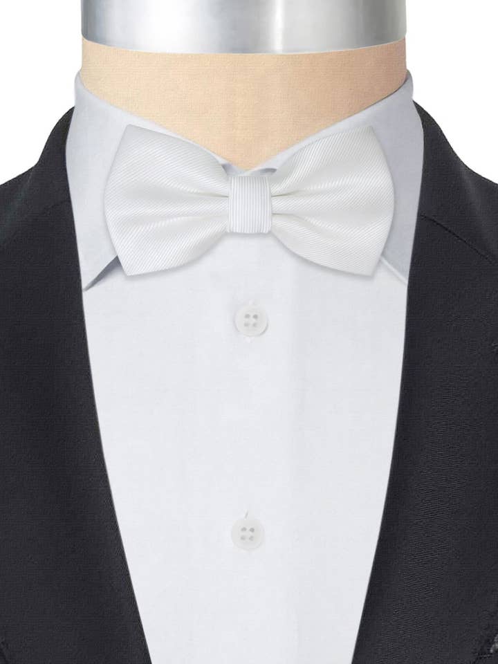 PAJARITA SEDA ARTIFICIAL BLANCA BROCADO TRANSVERSAL para venta al por mayor de Josvil